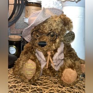 Dan Dee Plush Bear with Embroidered Paw